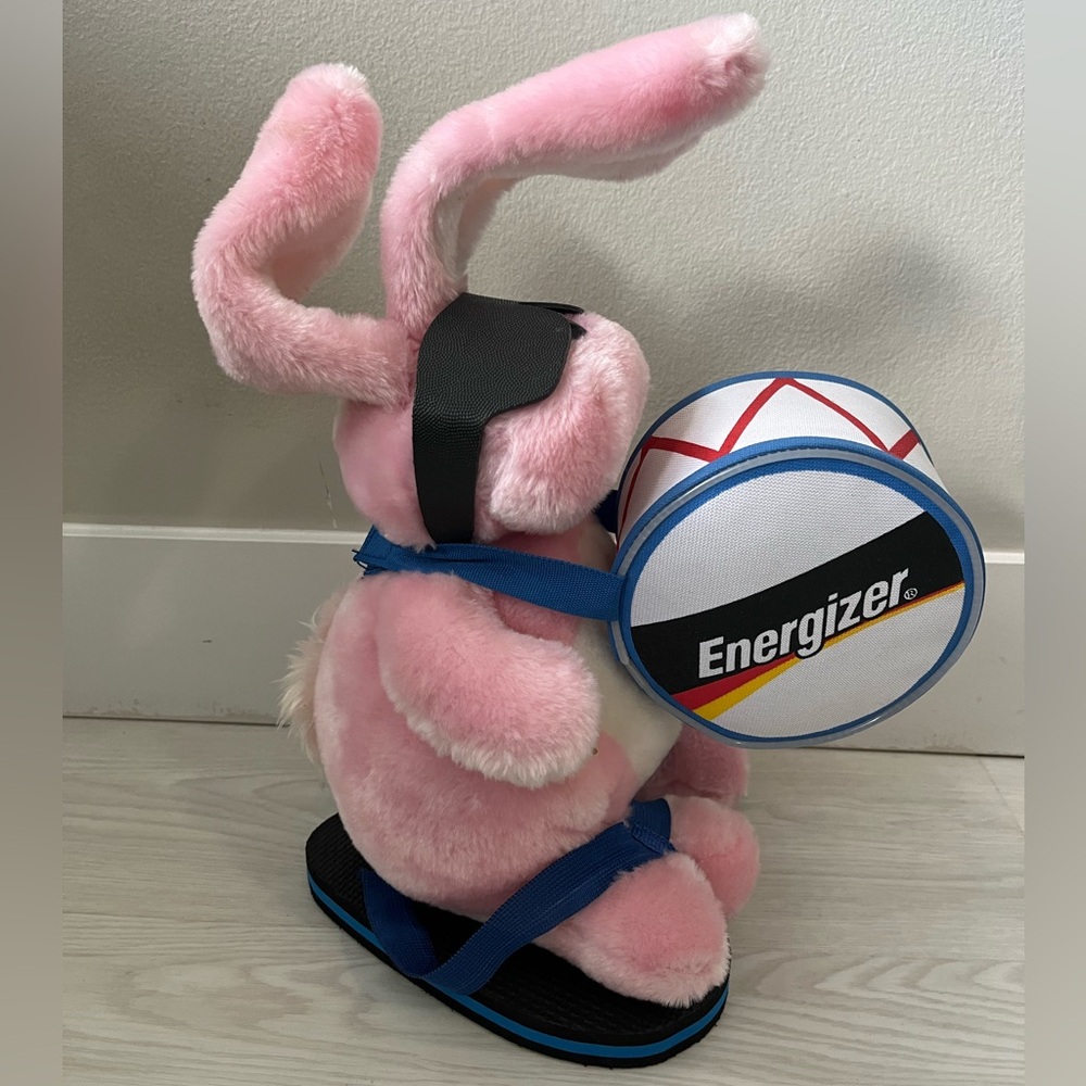 13" Energizer Pink Bunny Plush with Drum